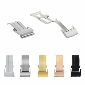 18-20MM DEPLOYMENT BUCKLE WATCH BAND CLASP FOR BREITLING LEATHER WATCH STRAP - Picture 1 of 28