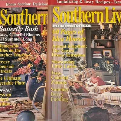 Southern Living Magazines Lot Of 2 From 1998 Vintage Advertising Ads SL08 - Image 1 of 4