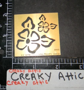 FLOWERS DRY EMBOSS STENCIL BIG SHOT CUTTLEBUG EMBOSSING LASTING IMPRESSIONS - Picture 1 of 1