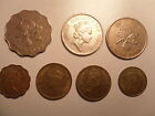 HONG  KONG - 7  OLD  &  NEW  COINS - ALL DIFFERENT - SOME RARE - 1949-1998 #7X