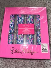 Lilly Pulitzer Hottie Dottie Set of 4 Napkins With Napkin Rings NEW In Box