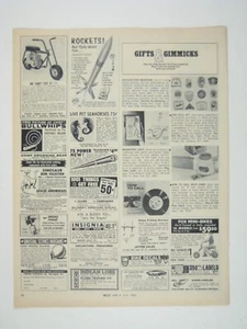 Vintage Boys Life Magazine Page July 1967 Gifts Gimmicks Advertising Page - Picture 1 of 2
