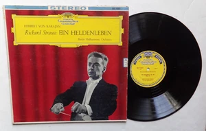 KARAJAN - STRAUSS: EIN HELDENLEBEN SCHWALBE VIOLIN LP DGG 712022 STEREO TULIPS - Picture 1 of 2