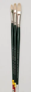 Winsor Newton 3 pc Filbert Hog Hair Brush Set List $41., ONLY $24.95 - Picture 1 of 1