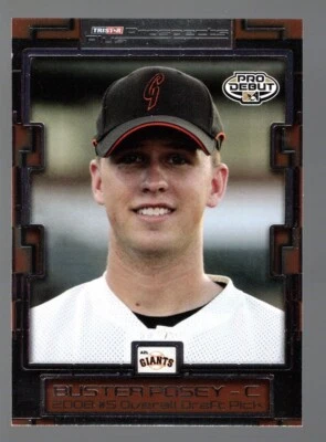Buster Posey 2008 Tristar Prospect Plus #5 radiocontrol Foto 1 de 2