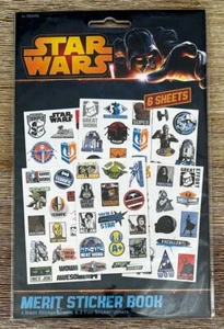 Star Wars Merit Stickers - 4 MERIT STICKER SHEETS + 2 FUN STICKERS SHEET (2013) - Imagen 1 de 3