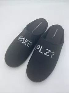 INTENTIONALLY BLANK WHISKEY PLZ? SIZE EU 44/USA MENS 10.5/11 Felt Slippers - Picture 1 of 6