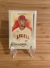 2020 Topps Allen & Ginter Andrelton Simmons #218 Los Angeles Angels