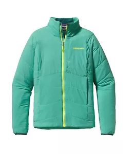NUOVO! PATAGONIA Nano-Air Jacket Donna L Aqua Stone Tampone Isolato Allungato - Foto 1 di 7