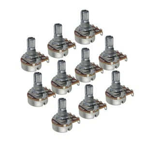 10 Stck. B250K Gitarre Bass kleines Potentiometer Potis Klang Lautstärkeregler kurzer Schaft - Bild 1 von 7