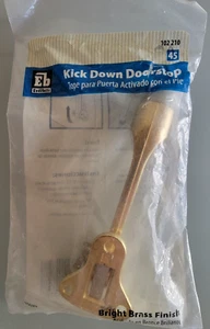Everbilt Kick Down Doorstop Bright Brass Finish 102 210 KEEPS YOUR DOOR OPEN - Picture 1 of 3
