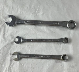 3 Wrench S-K Tool Lot 8311 8307 C-10 11mm 7mm 5/16 Metric Combination Lot - Picture 1 of 13