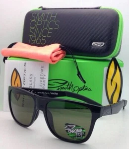 Polarized SMITH OPTICS Sunglasses LOWDOWN Black w/ CHROMAPOP Gray/Green Lenses - Picture 1 of 12