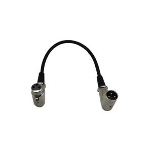 3 pin XLR Right Angle 90 Degree Female to Male Cable Extension Mic Cord