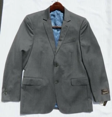 NUEVO NEIMAN MARCUS Hombre’s Gris Super 120’s Lana Ajuste Moderno Traje Blazer Chaqueta 38R Foto 1 de 4