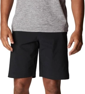 NUEVO Pantalones Cortos Tecnológicos Ligeros Negros Columbia Talla 34 Para Hombre 10" Entrepierna Foto 1 de 4