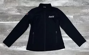 Black Coca Cola Work Uniform Jacket Port Authority Size M Medium - Picture 1 of 9