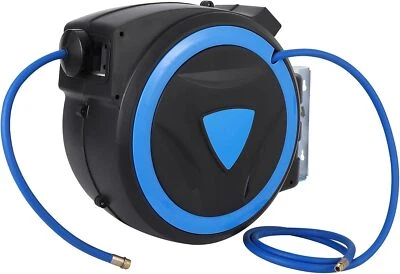 Retractable 3/8" x 50/65/80ft Air Compressor Hose Reel Auto Rewind Reel 300PSI - Image 1 of 4