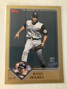 2003 Topps Gold Kansas City Royals Baseball Card #479 Raul Ibanez/2003 - Picture 1 of 2