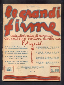 Le grandi firme 66 marzo 1927 Pitigrilli - Picture 1 of 1