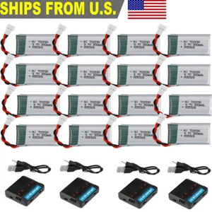 3.7v Lipo Battery 300mAh 25C 702030 Battery RC Drone Helicopter Spare Part - Picture 1 of 13