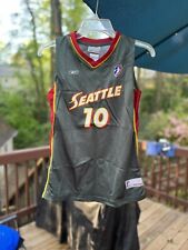Vintage Seattle Storm Sue Bird Jersey Kids Size Medium Reebok WNBA NBA