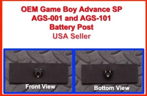 FABRICANTE DE EQUIPOS ORIGINALES Nintendo Game Boy Advance SP GBA SP Placa madre Poste de batería - Imagen 1 de 1