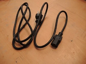 6FT COMPUTER POWER SUPPLY AC CORD CABLE WIRE FOR HP DELL ACER SAMSUNG AND MORE - Picture 1 of 2