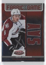 2012-13 Certified Fabric of the Game Mirror Red Team Die-Cut /150 Erik Johnson
