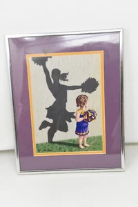 LSU Tigers Cheerleader Dreams 2011 Framed Matted Print 14.5" x 11.5" Team Tots - Picture 1 of 9