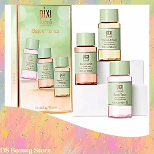 PIXI skintreats Best Of Tonics 3 bestsellers Glow-Vitamin C-Rose Tonic Lim Ed - Picture 1 of 9