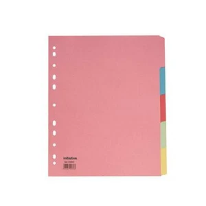 Initiative Devider A4+ Extra Ancha Manila 5 Partes 150gsm 100% Reciclado Surtido - Imagen 1 de 1