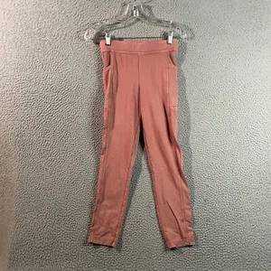 Old Navy Legging Pants Womens Small Pink High Rise Casual Lounge Tapered 26x25 - Picture 1 of 15