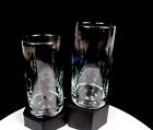 Libbey Glass Company Impressions Crisa Dimpled 2 pièces vintage 6 pouces verre refroidisseur 2006