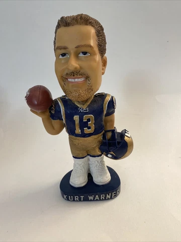 Vintage St Louis Rams #13 NFL Kurt Warner BOBBLEHEAD Cover