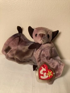 Ty Original Beanie Baby Batty the Bat Tie Dye 1996/1998 Tag Errores Excelente - Imagen 1 de 14