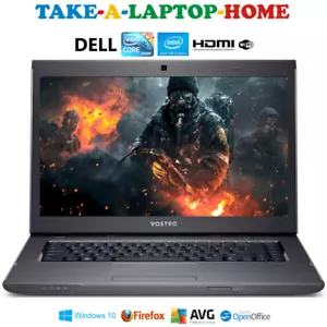 Dell Vostro 15.6" HD Laptop i5 3.0GHz Premium Sleek Black Silver Colour DVD/CDrw - Picture 1 of 8