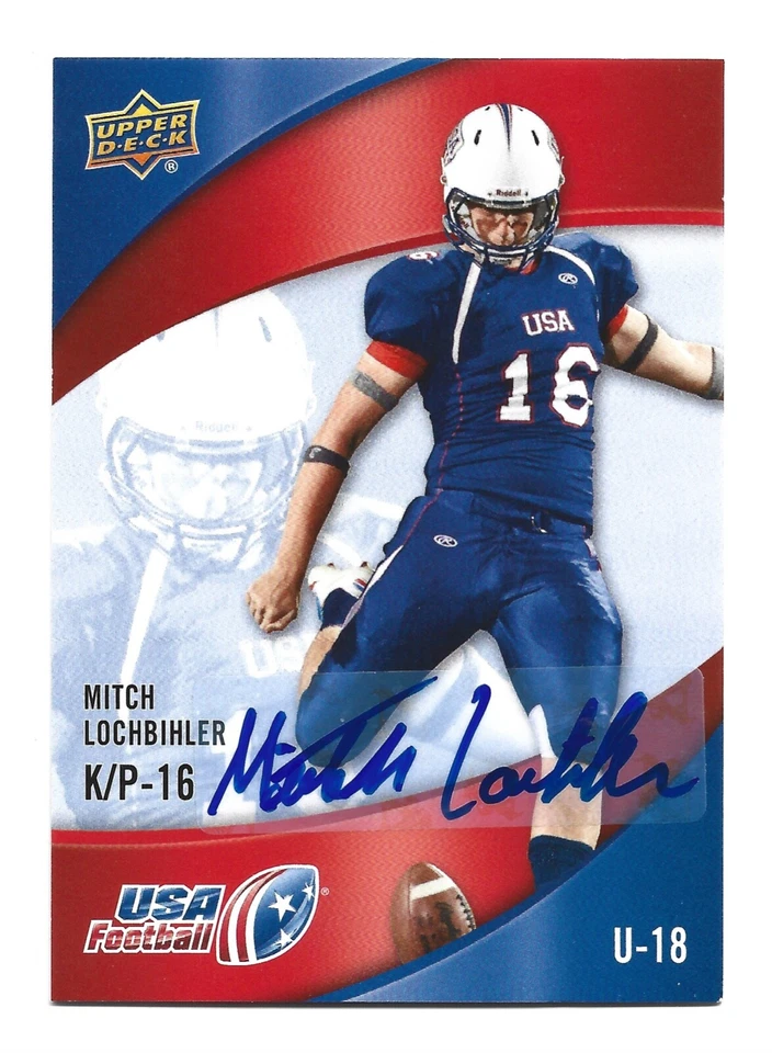 Mitch Lochbihler AUTOGRAPH Kansas State Wildcats 2013 Upper Deck Football AUTO - Image 1 of 2