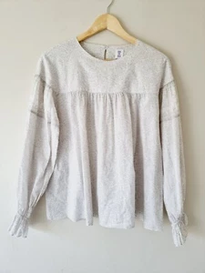 ANNA SUI x UNIQLO Cotton Peasant Smock Top SIZE MEDIUM blouse - Picture 1 of 8