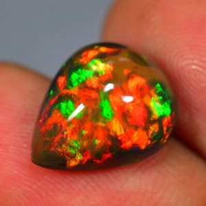 5.63Ct UNIQUE 3D BROAD FLASH PATTERN NATURAL WELO BLACK OPAL From ETHIOPIA - Picture 1 of 1