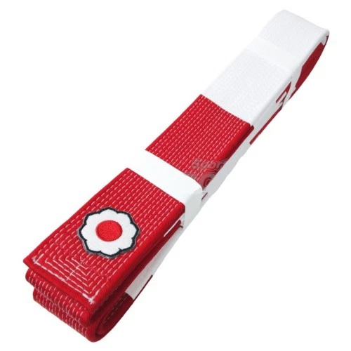 KUSAKURA JAPAN Judo gi Aka Obi Red White Belt Kodokan Patch Model