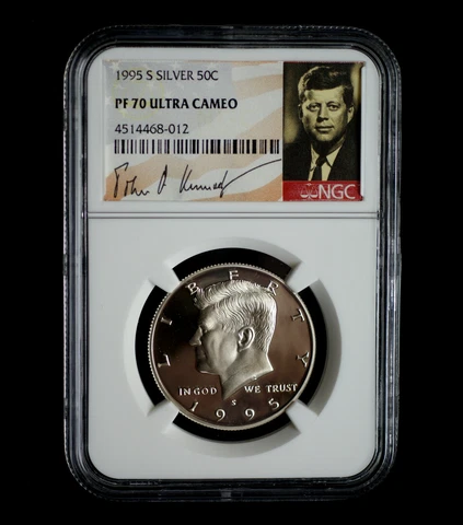 1995 S Kennedy Silver Proof NGC PR70 Ultra Cameo Signature Edition ~ 2019 - 02 Cover