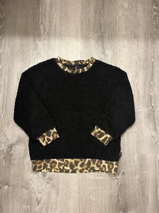 Girl’s Pixie Lane Black Crewneck Sweatshirt- Size 5- Pre-owned - Picture 1 of 5