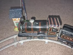 Vinatge Gebruder Bing O gauge 0-4-0 Clockwork Steam Loco & Tender Train SET - Picture 1 of 15
