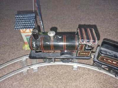 Vinatge Gebruder Bing O gauge 0-4-0 Clockwork Steam Loco & Tender Train SET - Image 1 of 4