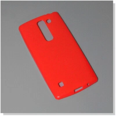 Custodia Silicone Back Case Fluo Cover Gel Glitter Sottile Lg Spirit H440 Rossa - Immagine 1 di 4