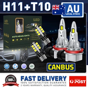 For SUBARU XV 2013 GP7 SUV AWD Kit H11+T10 LED Headlamps Globes 6000K White - Picture 1 of 24