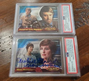 2001 Star Wars Evolution Cards in (2)Two Autographed Cards - Picture 1 of 8