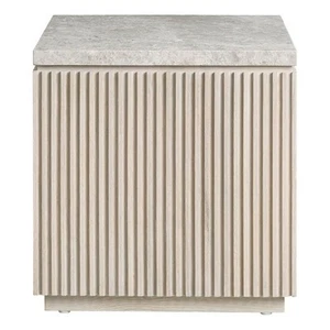 Universal Furniture Avaline Carmen Side Table in Gray - Picture 1 of 3