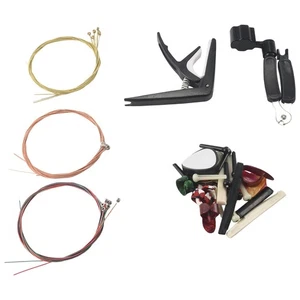 34-teiliges Gitarrenzubehör-Kit, bestehend aus Plektren, Capo, Akustikgitar8038 - Bild 1 von 8